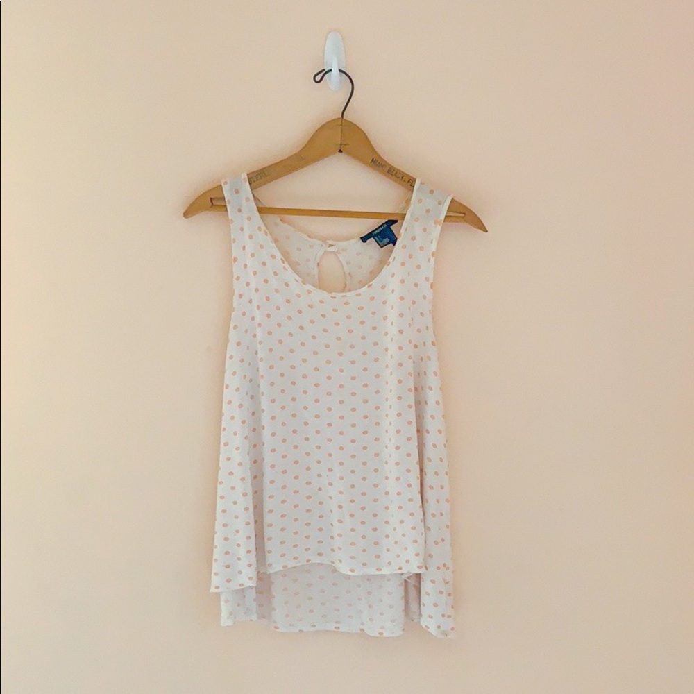 Polka Dot Flowy Top Forever 21 Size Large